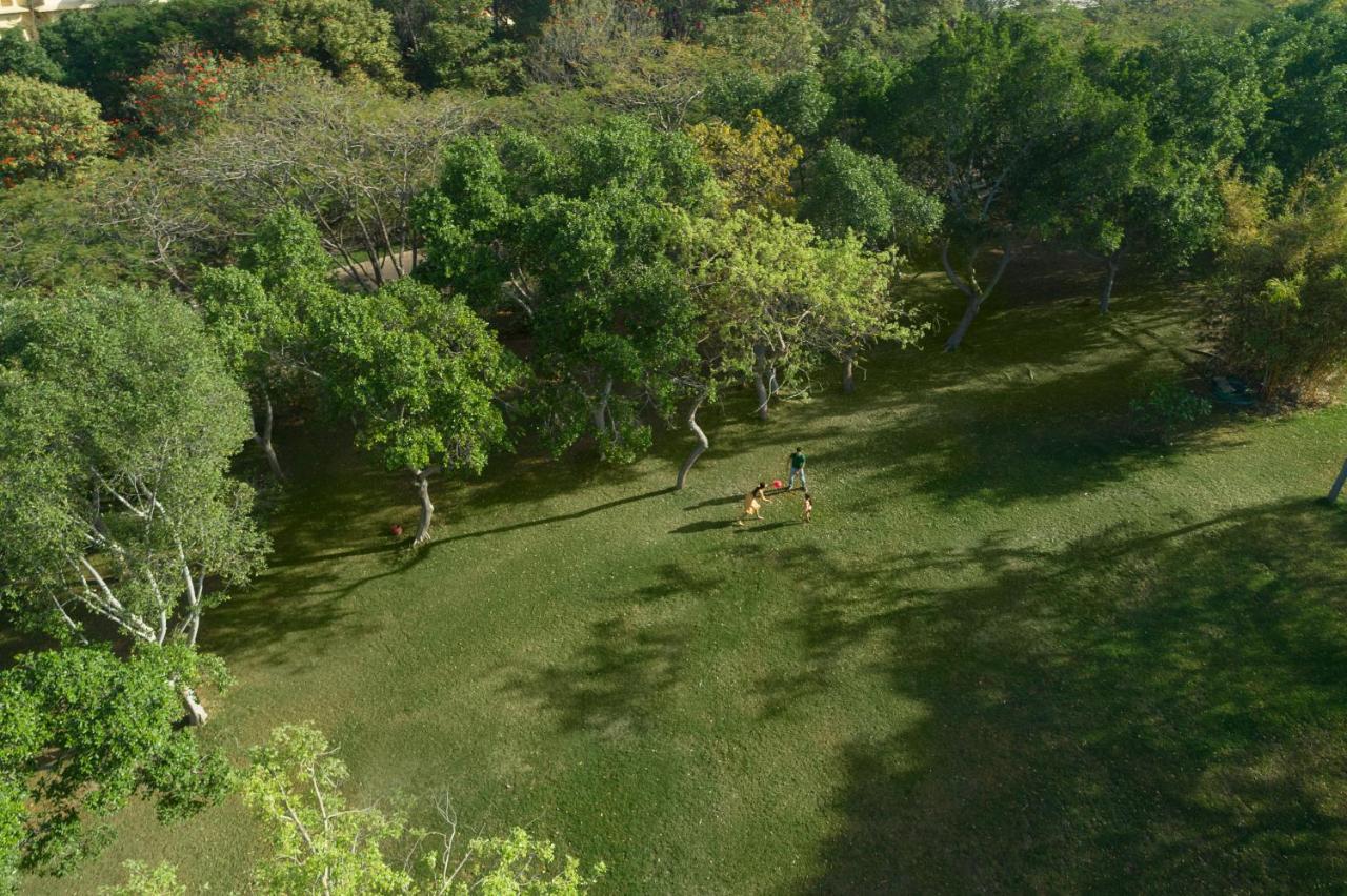 โรงแรมไทรเด้นท์ อุไดปัวร์ อุเดเปอร์ ภายนอก รูปภาพ Aerial view of the river